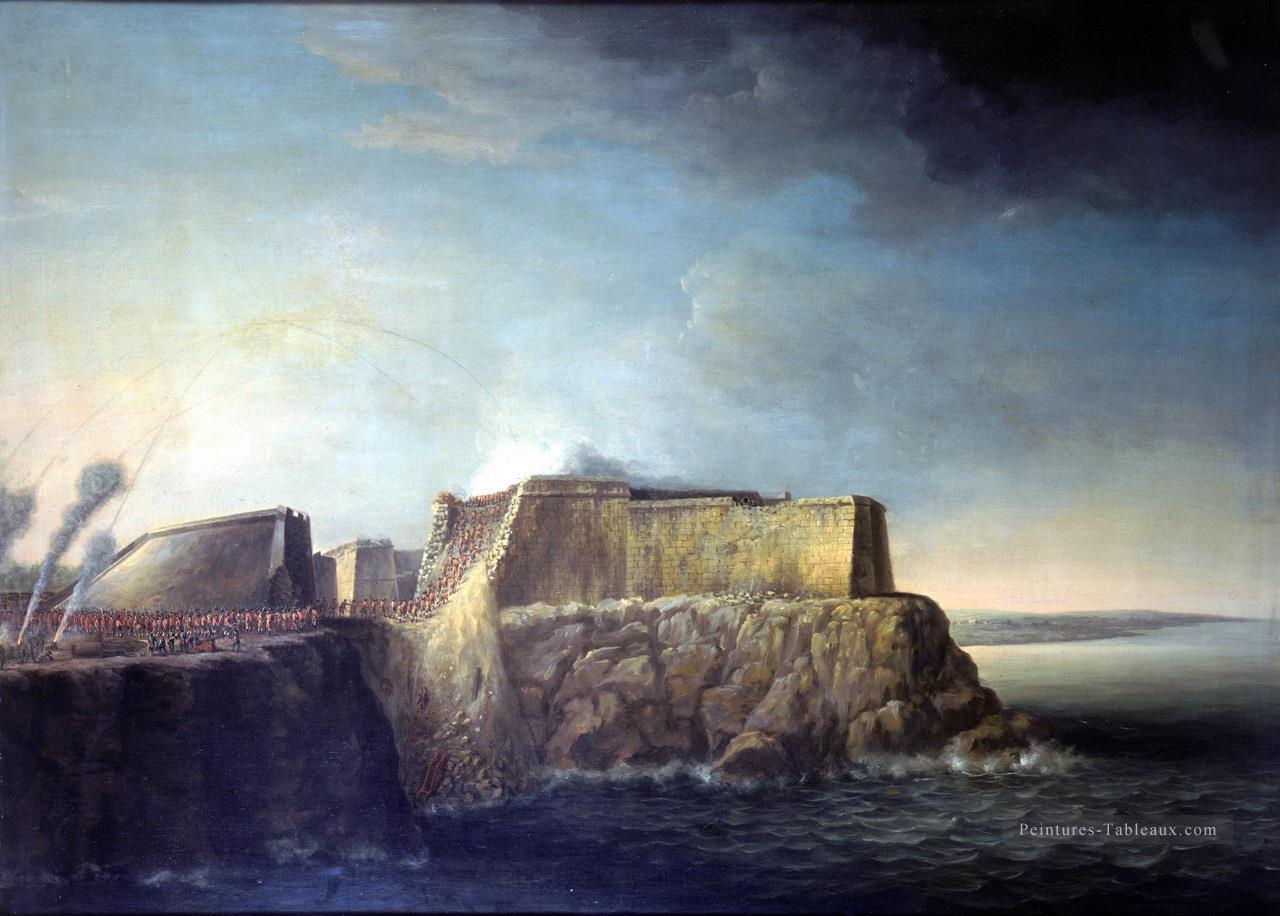 Dominic Serres l’Ancien La Prise de La Havane 1762 Prise d’assaut du Château de Morro Batailles navales Peintures à l'huile